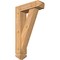 Ekena Millwork Traditional Arts and Crafts Smooth Bracket w/ Offset Brace, Western Red Cedar, 5 1/2"W x 18"D x 30"H BKT0604X18X30TRA03SWR - alternate 1